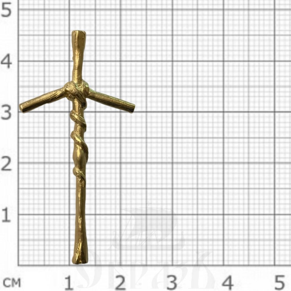 грузинский крест святой нины, золото 585 пробы желтое (арт. 806-з5ж)